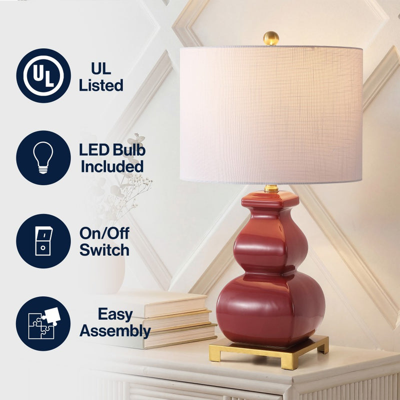 Vienna 25.5" Ceramic LED Table Lamp