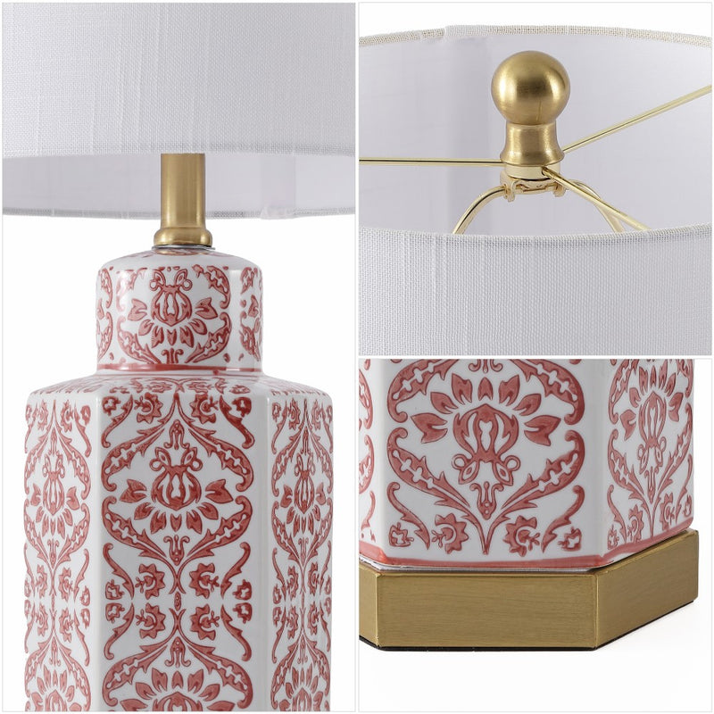 Diana 23.5" Ginger Jar Ceramic/Metal LED Table Lamp