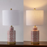 Diana 23.5" Ginger Jar Ceramic/Metal LED Table Lamp