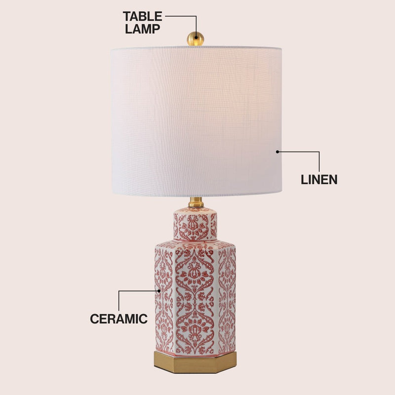 Diana 23.5" Ginger Jar Ceramic/Metal LED Table Lamp