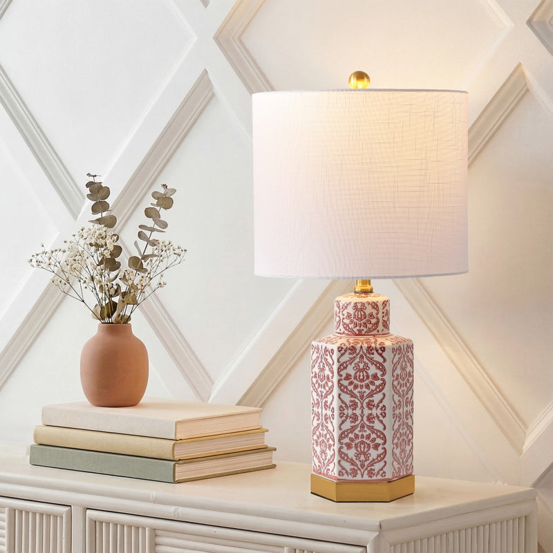 Diana 23.5" Ginger Jar Ceramic/Metal LED Table Lamp