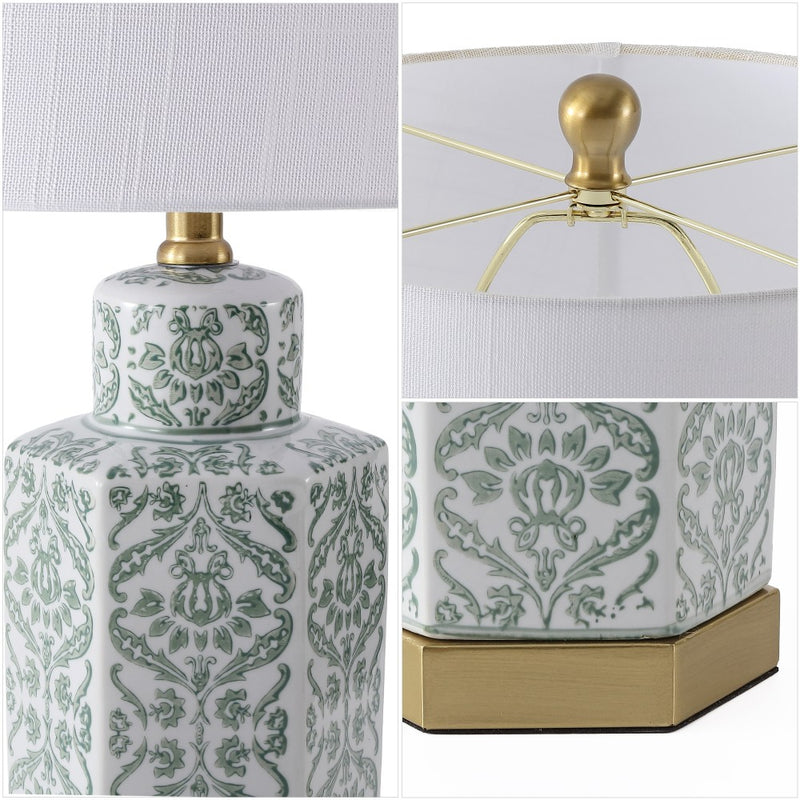 Diana 23.5" Ginger Jar Ceramic/Metal LED Table Lamp