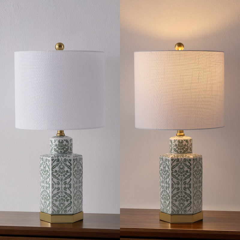 Diana 23.5" Ginger Jar Ceramic/Metal LED Table Lamp