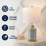 Diana 23.5" Ginger Jar Ceramic/Metal LED Table Lamp