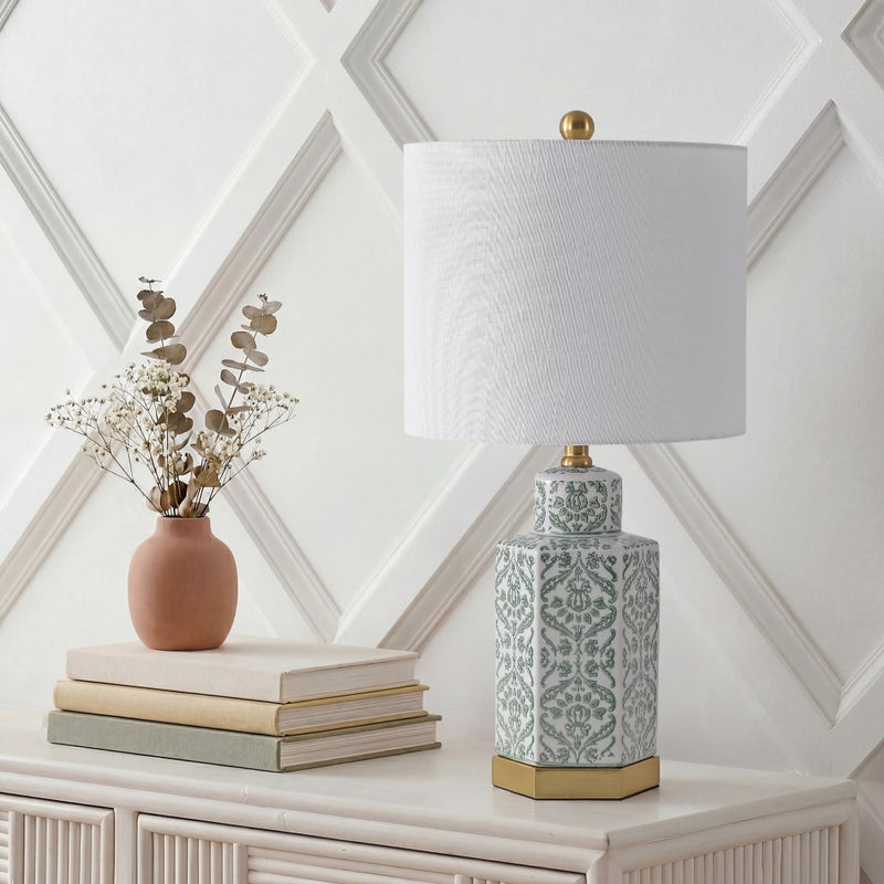 Diana 23.5" Ginger Jar Ceramic/Metal LED Table Lamp