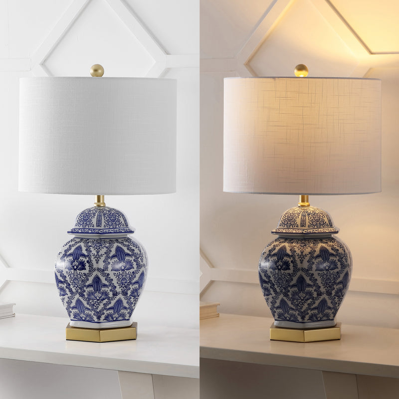 Gretchen 25" Ginger Jar Ceramic/Metal LED Table Lamp