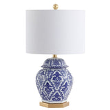 Gretchen 25" Ginger Jar Ceramic/Metal LED Table Lamp - JONATHAN Y