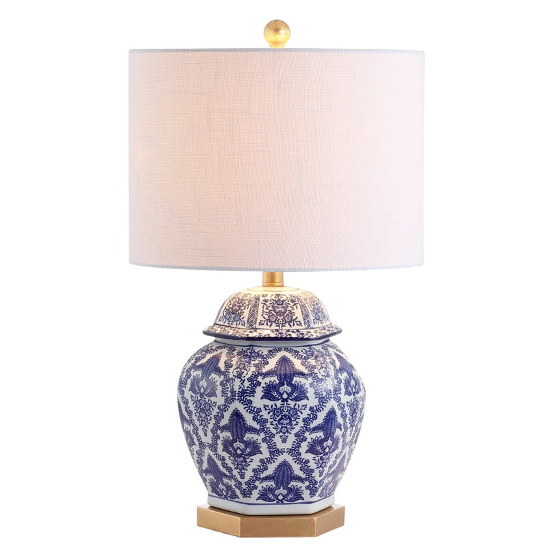 Gretchen 25" Ginger Jar Ceramic/Metal LED Table Lamp - JONATHAN Y