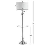Cora 60" Metal/Glass LED Side and Floor Lamp