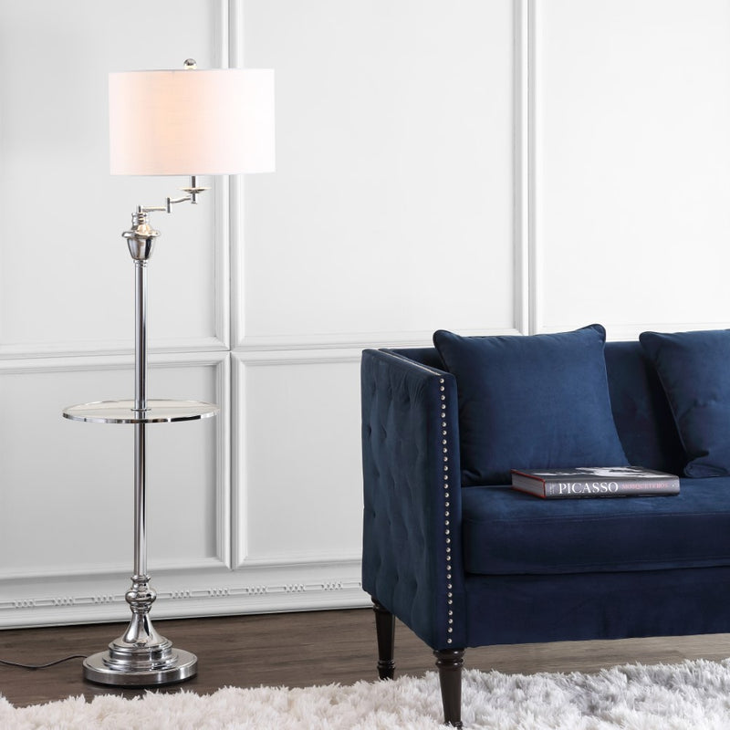 Cora 60" Metal/Glass LED Side and Floor Lamp
