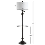 Cora 60" Metal/Glass LED Side and Floor Lamp
