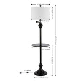 Cora 60" Metal/Glass LED Side and Floor Lamp