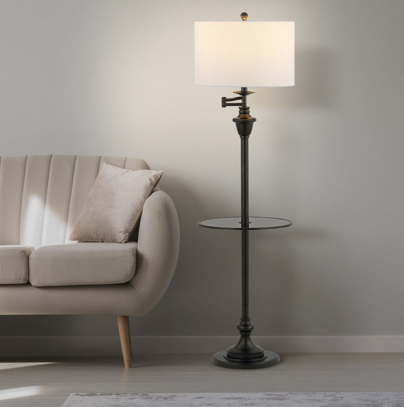 Cora 60" Metal/Glass LED Side and Floor Lamp