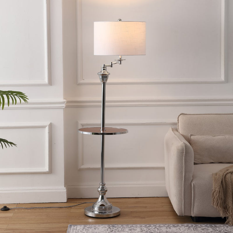 Cora 60" Metal/Glass LED Side and Floor Lamp