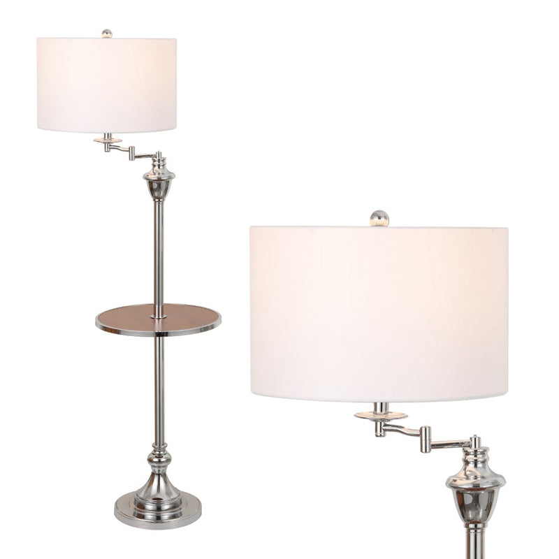 Cora 60" Metal/Glass LED Side and Floor Lamp