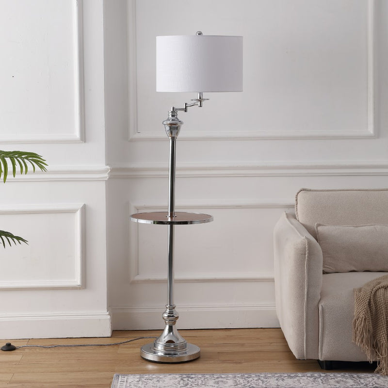 Cora 60" Metal/Glass LED Side and Floor Lamp