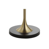 Luce 59" Metal/Wood LED Floor Lamp with Table