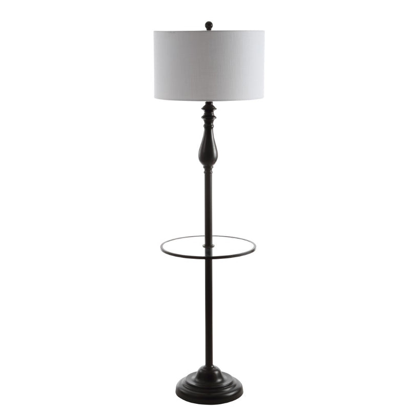 Laine 60" Metal/Glass LED Side Table and Floor Lamp - JONATHAN Y