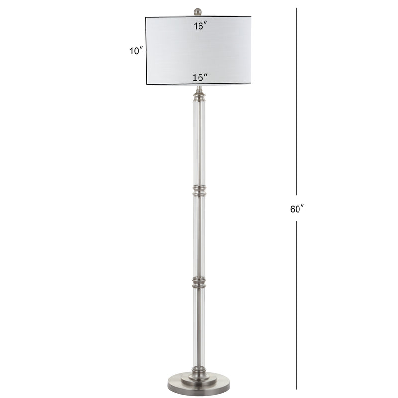 Ralph 60" Metal/Glass Floor Lamp - JONATHAN Y