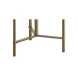 Charles 59" Metal/Glass LED Side Table and Floor Lamp