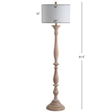 Trisha 61.5" Resin Spindle LED Floor Lamp - JONATHAN Y