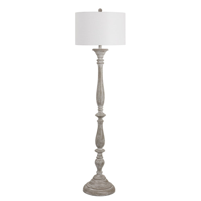Trisha 61.5" Resin Spindle LED Floor Lamp