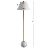 Miami 63.5" Minimalist Resin/Metal LED Floor Lampite - JONATHAN Y