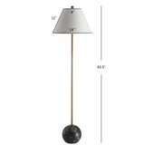Miami 63.5" Minimalist Resin/Metal LED Floor Lampite - JONATHAN Y