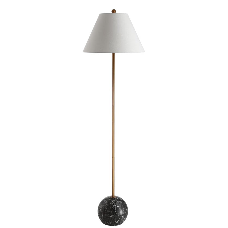Miami 63.5" Minimalist Resin/Metal LED Floor Lampite - JONATHAN Y