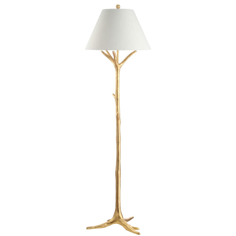 Arbor 63.5" Faux Bois Resin LED Floor Lamp