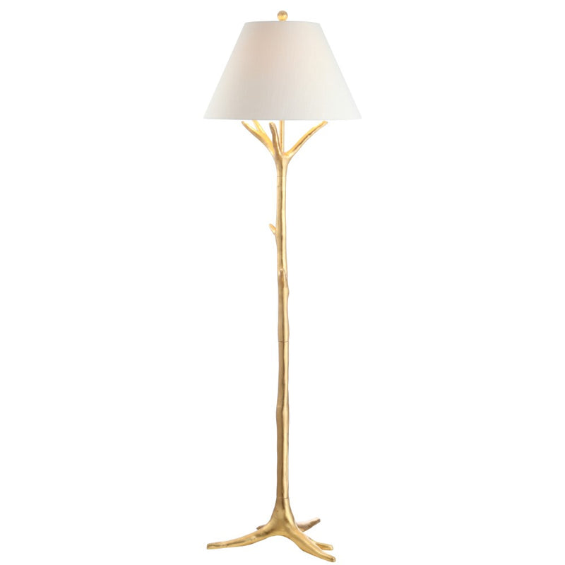 Arbor 63.5" Faux Bois Resin LED Floor Lamp