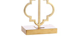 Selina 32" Iron Ogee Trellis Modern  LED USB Table Lamp - JONATHAN Y