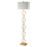 Selina 64.5" Iron Ogee Trellis Modern LED Floor Lamp - JONATHAN Y