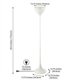 Joyce 69.5" Metal LED Floor Lamp White – DIM