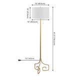Newman 61.5" Metal LED Floor Lamp - JONATHAN Y
