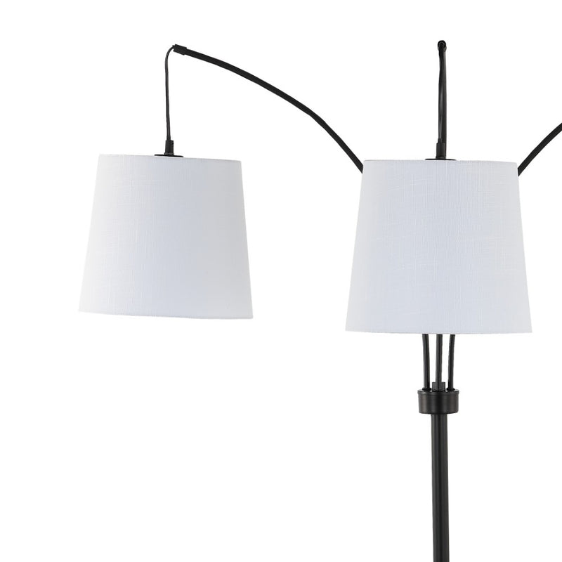 Sylva 72.5"  Mid-Century Modern Head-Adjustable Iron LED Arc Floor Lamp - JONATHAN Y