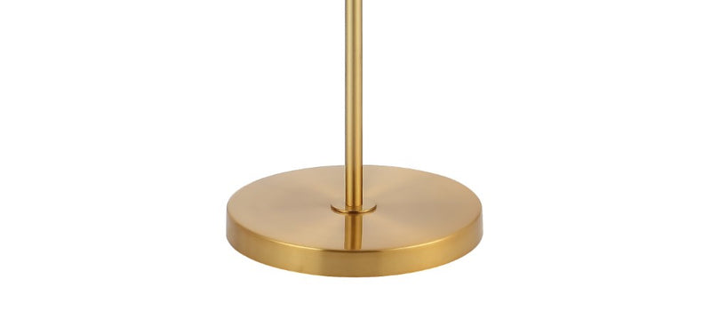 Kathryn Classic 60" Iron/Seeded Glass Adjustable Head Modern LED Floor Lamp - JONATHAN Y
