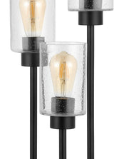 Axel Modern 20.5" Iron/Seeded Glass Modern Industrial LED Table Lamp