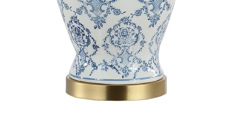 Juliana 22.25" Traditional Classic Chinoiserie Ceramic LED Table Lamp