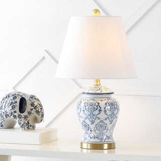 Juliana 22.25" Traditional Classic Chinoiserie Ceramic LED Table Lamp - JONATHAN Y