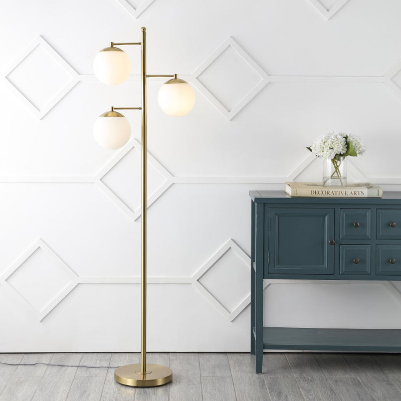 Ellie 66" Modern Vintage Iron LED Floor Lamp