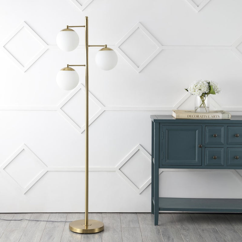 Ellie 66" Modern Vintage Iron LED Floor Lamp