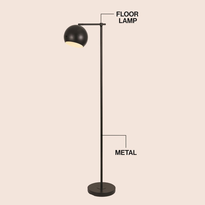 Eva 58.5"  Modern Contemporary Iron LED Floor Lamp