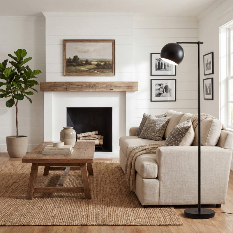 Eva 58.5"  Modern Contemporary Iron LED Floor Lamp