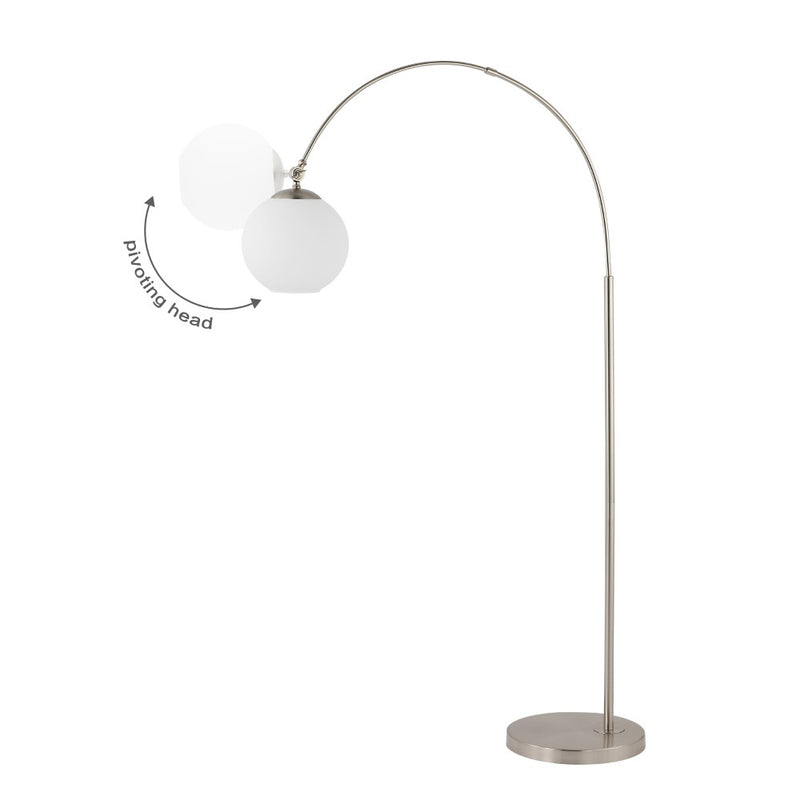 Nora 71" Coastal Vintage Iron LED Floor Lamp