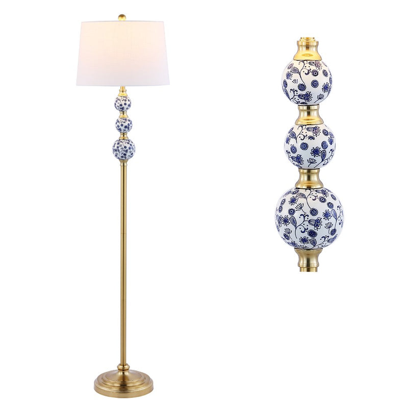 Tavira 62.5" Classic Midcentury Iron LED Floor Lamp - JONATHAN Y