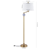 Aveiro 61.5" Classic Midcentury Iron LED Floor Lamp - JONATHAN Y