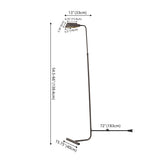 Cotys 66" MidCentury Industrial Metal Adjustable Pharmacy LED Floor Lamp - JONATHAN Y