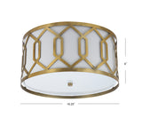 Hex Metal LED Flush Mount - JONATHAN Y