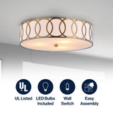 Aria Metal LED Flush Mount